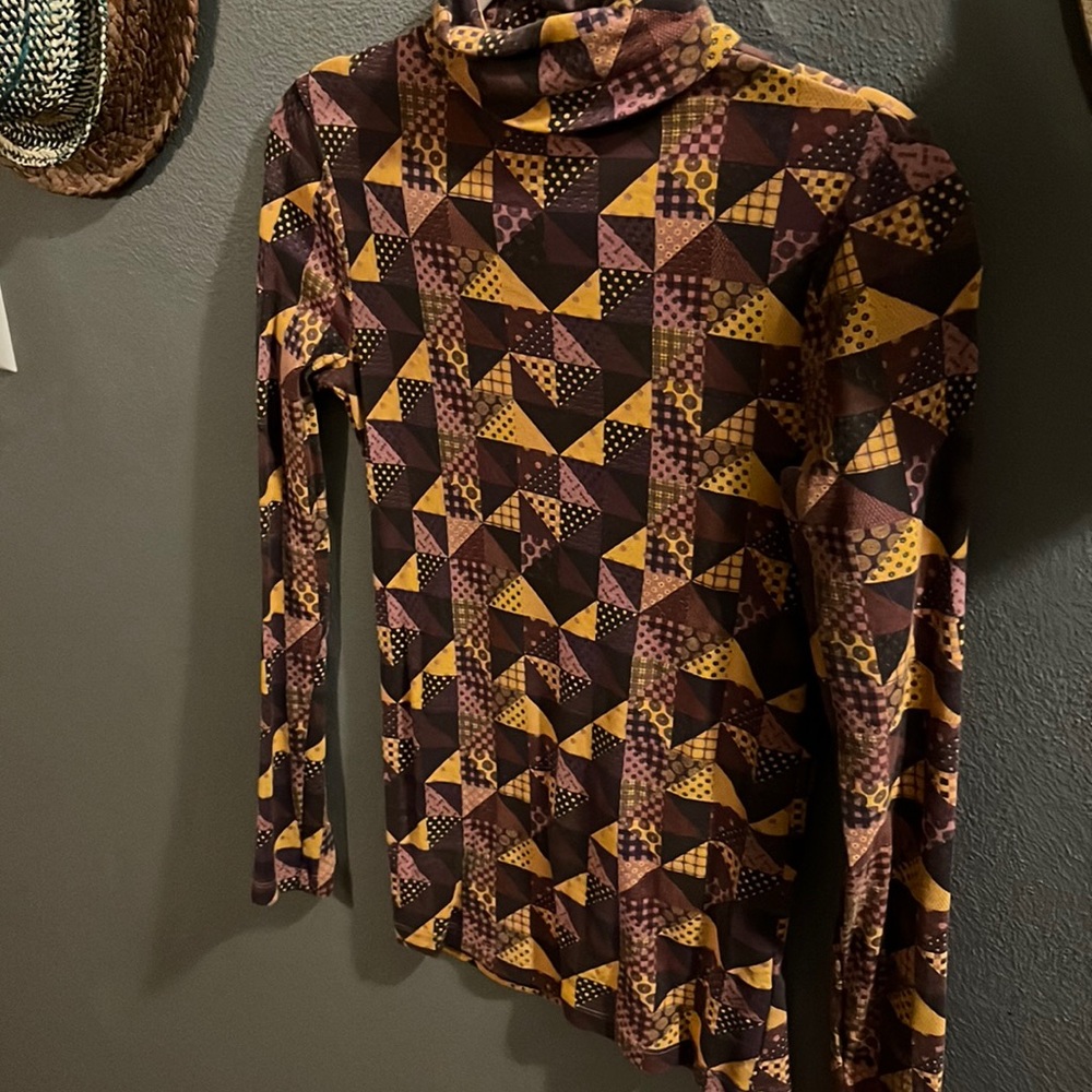 Misha and puff patchwork turtleneck nwot